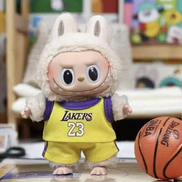 LABUBU Lakers 농구 유니폼 세트 옷 갈아입기