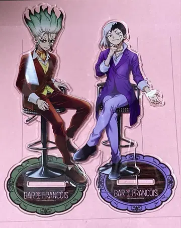 Dr.STONE 콜라보 카페 바 프랑수아 아크릴 스탠드 2개 세트
