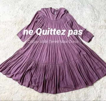 ne Quittez pas 코튼 보일 티어드 드레스 누키테파