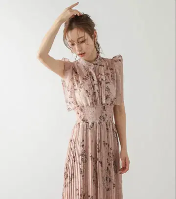 조조타운 ZOZOTOWN SUGARBISKET 꽃무늬 쉬폰 원피스