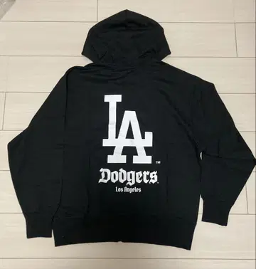 미사용 새상품 MLB 로스앤젤레스 다저스 집업 후드티 블랙