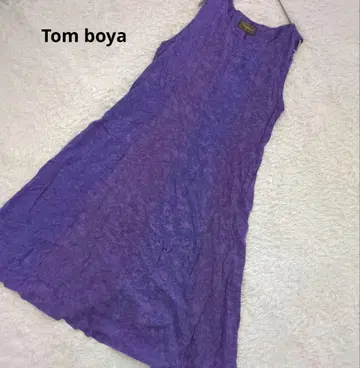 Tom boya 슬리브리스 원피스 프리 사이즈 루즈한 체형 커버