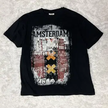 빈티지 FOX AMSTERDAM 티셔츠 블랙
