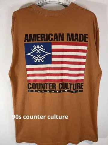 90s counter culture 티셔츠 싱글 스티치 USA