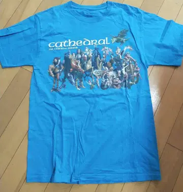 cathedral 대성당 밴딩 티셔츠 M 사이즈 파랑