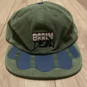 Brain Dead 코듀로이 캡 올리브 그린