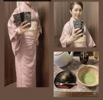 옅은 핑크색 실크 호몬기