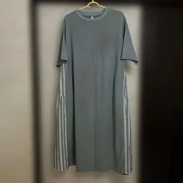 봄/여름 셔츠 원피스 파랑