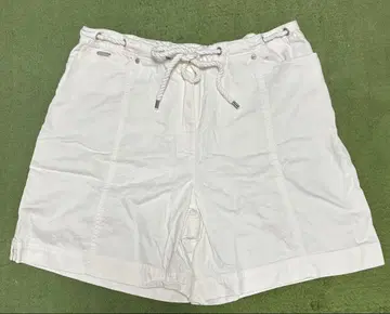 랄프 로렌 화이트 코튼 숏 팬츠