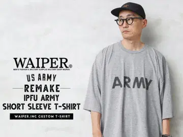 WAIPER US ARMY REMAKE T-SHIRT 그레이