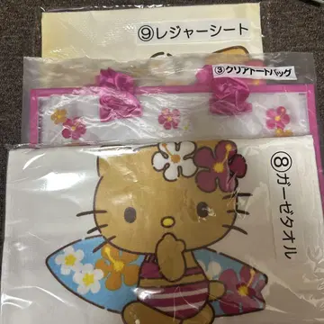 헬로키티 타월 클리어 토트백 포함