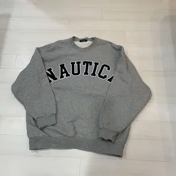 NAUTICA 그레이 맨투맨 트레이닝복
