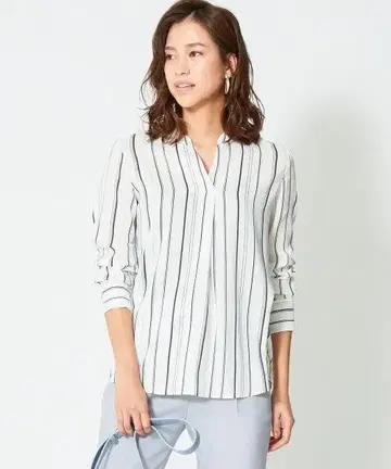 ICB 키 넥 블라우스 23구 자유구 이에나 어도어 드로어 띠어리