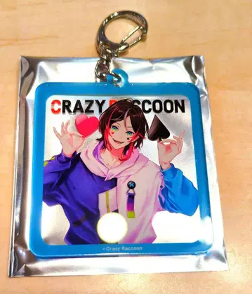 CRAZY RACCOON CR 스토어 프레임 키체인 아크링 키링 우루카