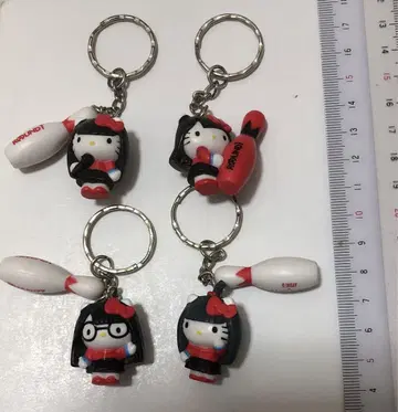 헬로키티 볼링 키링 4개 세트