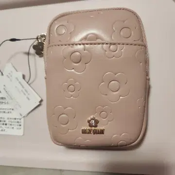 MARY QUANT 꽃무늬 파우치 핑크 택 포함 새상품