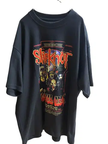 미사용 새상품 Slipknot 그래픽 티셔츠 L 밴딩 슬립낫