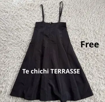 Te chichi TERRASSE 살로펫 플레어 스커트 블랙 FREE