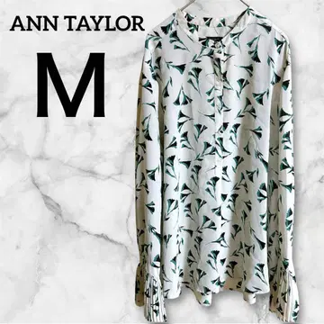 ANN TAYLOR 플라워 프린트 긴팔 셔츠 M