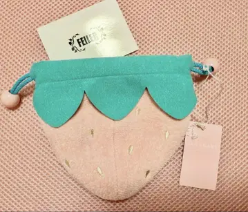 페이러 라브러리 바이 페이러 스트로베리 복조리 파우치 미사용 새상품 핑크