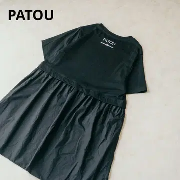 파투 PATOU 22SS 백 로고 원피스 튜닉 코튼