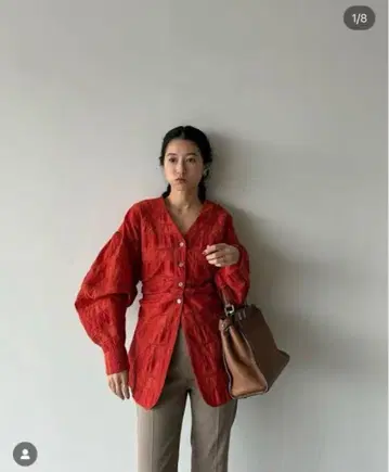 CLANE SHEER CHECK TUCK WAISTE BLOUSE 클라네