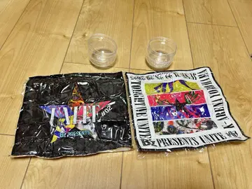 B'z UNITE #02 가챠가챠 파이버 타월 화이트&블랙 2개 세트