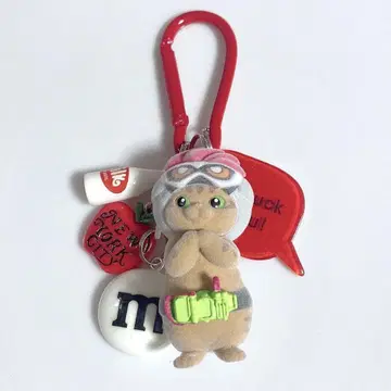 자라자라 키링 자라자라 가챠가챠 가면 냐이다 빨간색