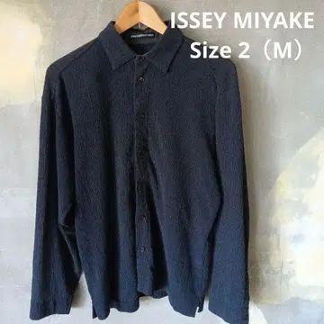 ISSEY MIYAKE MEN 블랙 긴팔 셔츠