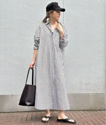 FABRICA STRIPE SHIRT ONEPIECE 셔츠 원피스