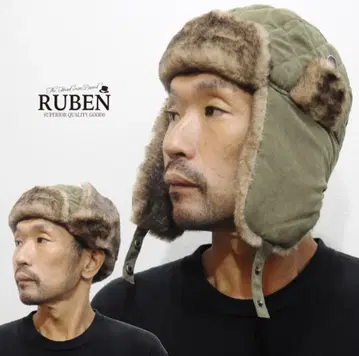 RUBEN 올리브 그린 플라이트 캡