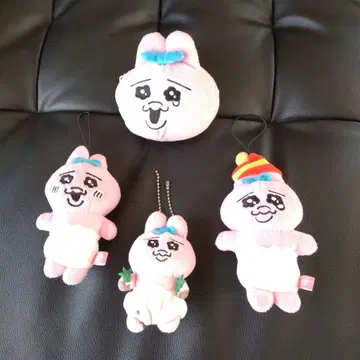 핑크 토끼 마스코트 봉제 인형