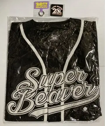SUPER BEAVER 베이스볼 셔츠 XL 사이즈 블랙 증정품 포함