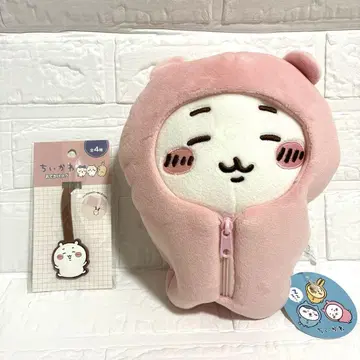 치이카와 (먼작귀) 프라이스 침낭 봉제 인형 외출용 택 세트