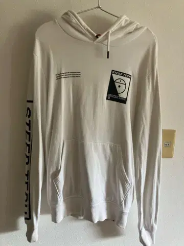 THE NORTH FACE STEEP TECH 후드 부착 후드티 화이트