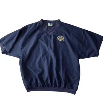 AUGUSTA SPORTSWEAR 나일론 의류 반팔 네이비 V넥