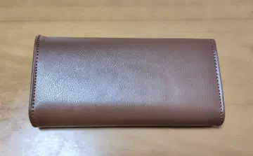 브라운 두겹 지갑 가죽