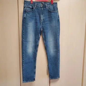 자라 데님 진 라이트 블루 스트레이트 데님 EUR 40 스트레치 L