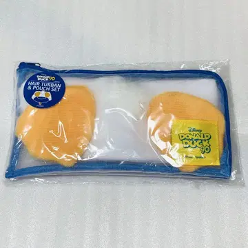 디즈니 도널드 덕 헤어 터번 파우치 포함