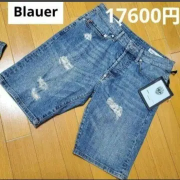 새상품 Blauer 데님 진 라이트 블루 숏 팬츠 M
