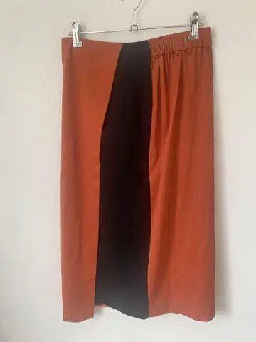 폴 스미스 오렌지와 블랙 타이트 스커트 M
