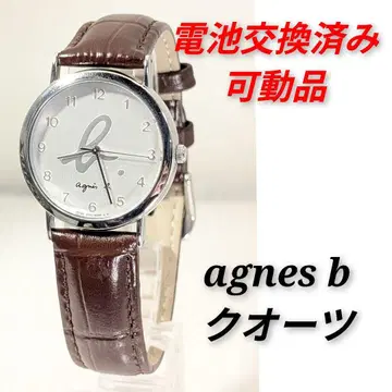 agnes b 쿼츠 남성용 배터리 벨트 교환 완료 이동식 제품 E-03