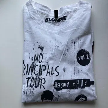 BLONDIE 빅 실루엣 티셔츠 화이트 XL