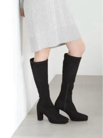 JILL by JILL STUART 스트레치 부츠 블랙