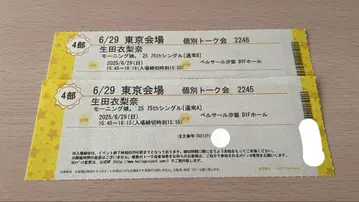 이쿠타 에리나 개별 토크회 2장 세트