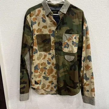 10DEEP 카모 패턴 긴팔 셔츠