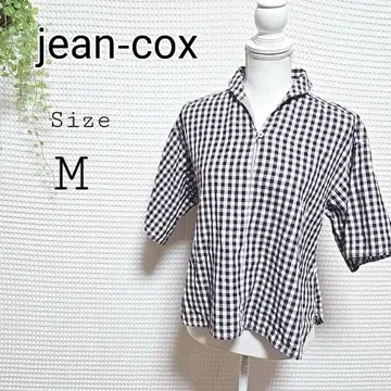 jean-cox 깅엄 체크 셔츠 M 사이즈