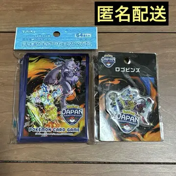 포켓몬 PJCS 2025 한정 포켓몬 카드 슬리브 로고 핀즈 세트