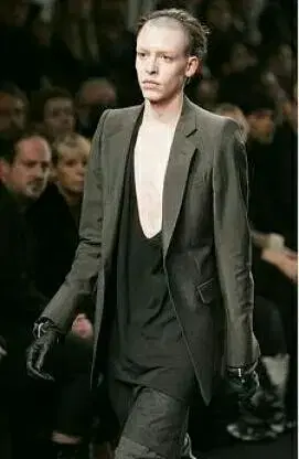 [100] Rick Owens Luxury Gray Blazer