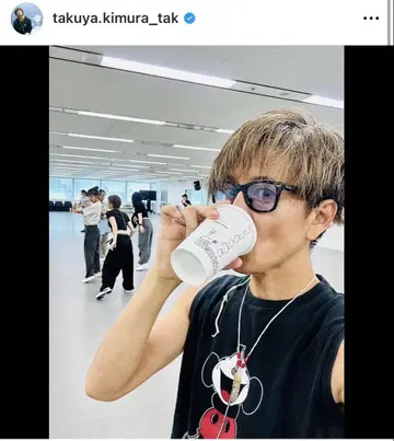 개인물품 기무라 타쿠야 착용 넘버나인 미키 슬리브리스 티셔츠 3